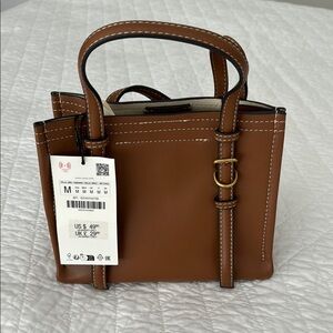 Zara Vegan Leather Mini Handbag